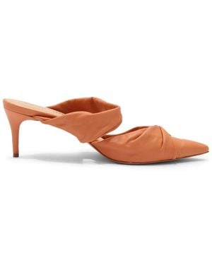Carrano Heeled Mules - Brown