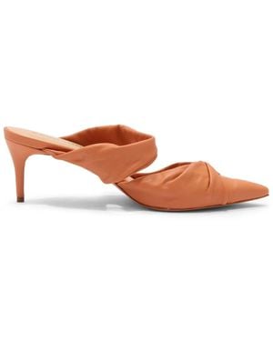 Carrano Heeled Mules - Brown