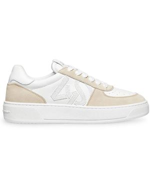 Stuart Weitzman Sw Courtside Monogram Sneaker - Wit