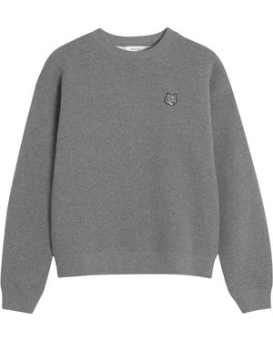 Maison Kitsuné Brushed Fleece Sweatshirt - Grijs