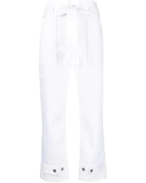 P.A.R.O.S.H. Cropped Jeans - White
