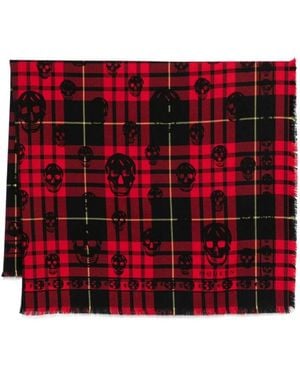 McQueen Winter Scarves - Red