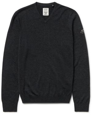 Ecoalf Dunkelgrauer strickpullover - Schwarz