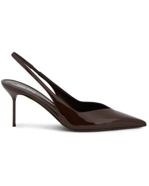 Paris Texas Pumps Slingback Met Bandje - Bruin