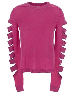 Rick Owens Round-Neck Knitwear - Rosa