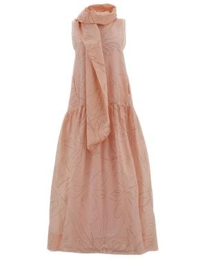 Plan C Midi Dresses - Brown