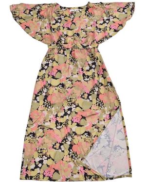 Molly Bracken Kleedjes ,Veelkleurig ,Polyester Short Kleedjes - Naturel