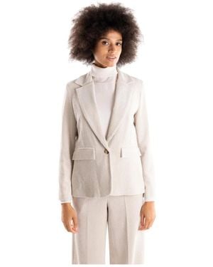 H2O Einreihiger Blazer - Natur