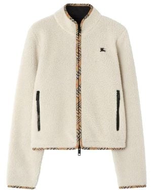 Burberry Felicia Fleece Jas - Naturel
