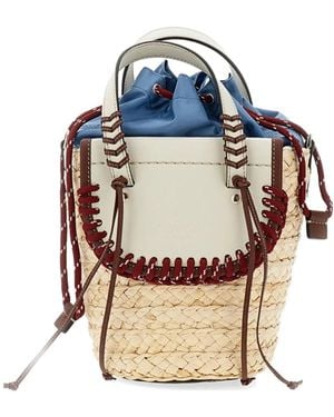 CUBA LAB Habanera Bucket Bag - Blau
