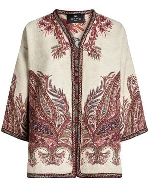 Etro Floral Paisley Kesa - Braun