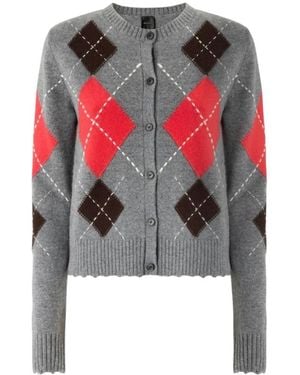 Pinko Truien & Vesten ,Grijs ,Cardigans - Rood