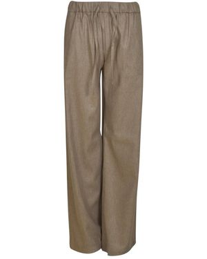 Fay Straight Trousers - Brown