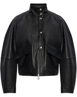 By Malene Birger Jassen ,Zwart ,Leer Suzanne Leren Jas