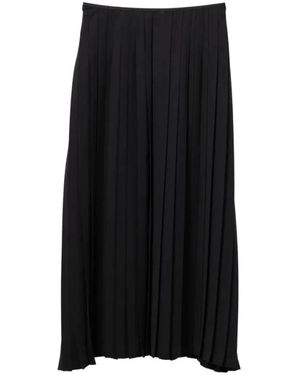 Junya Watanabe Rokken ,Zwart ,Geplooide Midi Rok