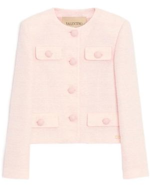 Valentino Garavani Tweed Jackets - Pink