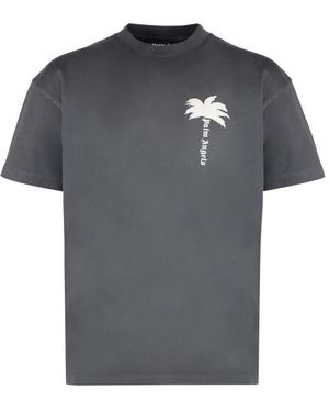Palm Angels T-Shirts - Grey