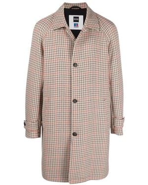 BOSS Single-Breasted Coats - Marron