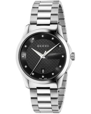 Gucci Accessoires ,Grijs ,G-Timeless Horloge - Metallic