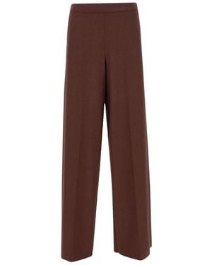 Marella Wide Trousers - Brown