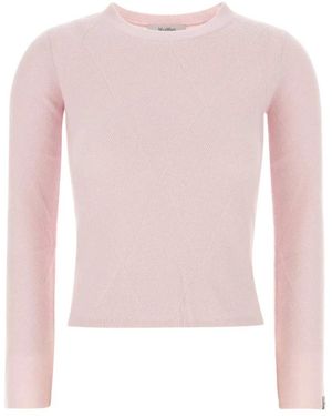 Max Mara Trui Met Ronde Hals - Roze