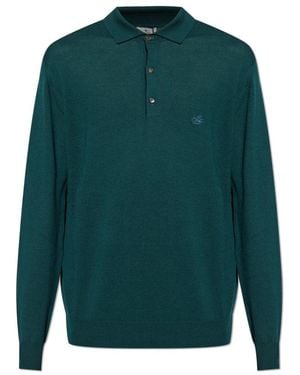Etro V-Neck Knitwear - Verde