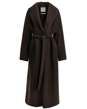 Sportmax Belted Coats - Negro