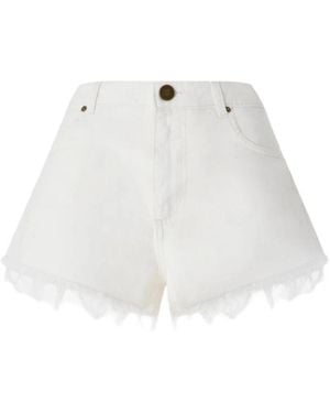 Pinko Serengeti Denim Shorts - Weiß