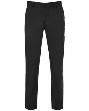 ALBERTO Slim-Fit Hose - Schwarz
