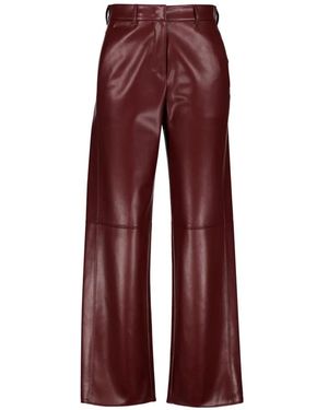 Max Mara Sospiro Leren Broek - Rood