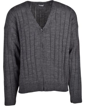 Daniele Alessandrini Cardigan Met Rits - Grijs