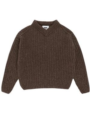 Rus V-Neck Knitwear - Marrón