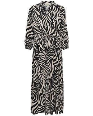 Cream Midi Dresses - Black