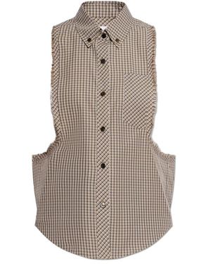 Versace Raw-Edge Vest - Bruin