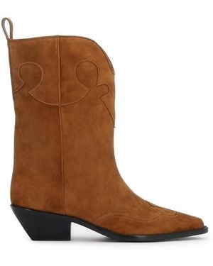 Kazar Zavia Mid-Calf Booties - Braun