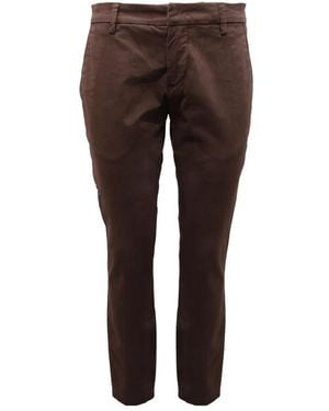 Michael Coal Slim-Fit Trousers - Brown
