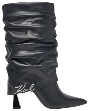 KARL LAGERFELD Heeled Boots - Black