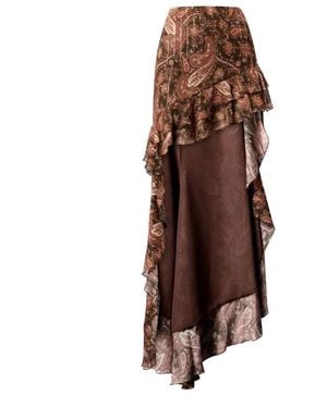 ANDAMANE Maxi Skirts - Brown