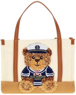 Rue Madam Shopping Bags - White