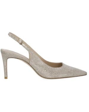 Stuart Weitzman Schoenen ,Geel ,Leer Power Slingback 75 - Metallic