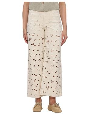 EDITED Broeken ,Tabea Jeans - Naturel