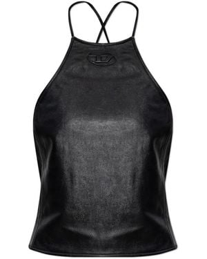 DIESEL Sleeveless Tops - Black