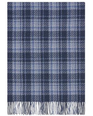 Kiton Kariertes kaschmirschal - Blau