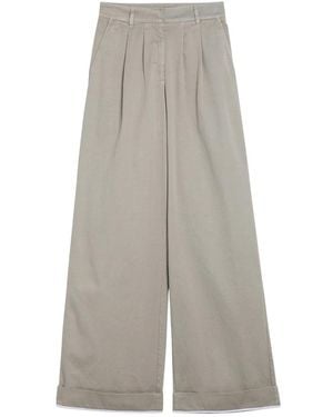 Palm Angels Wide Trousers - Grey