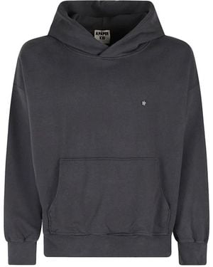 A PAPER KID Hoodies & Sweatvesten ,Zwart ,Katoen Hoodie - Grijs