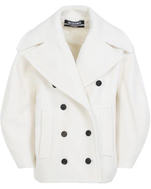 Jacquemus Double-Breasted Coats - White