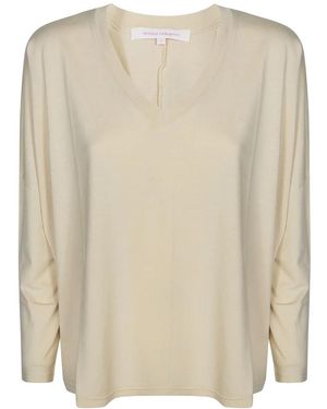 ABSOLUT CASHMERE Mitsy Scollo V Ml Cotone - Weiß