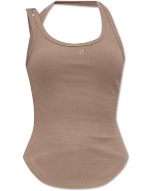 Courreges Sleeveless Tops - Marrone