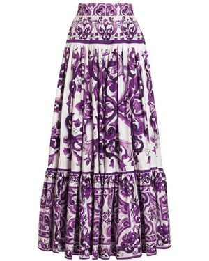 Dolce & Gabbana Maxi Skirts - Paars