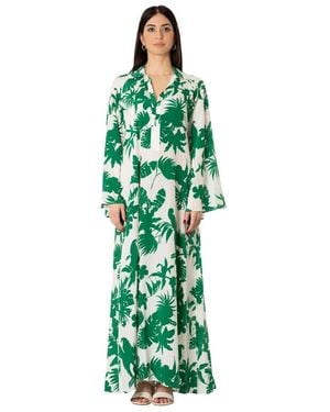 Max Mara Kleedjes ,Groen ,Livrea Maxi Jurk